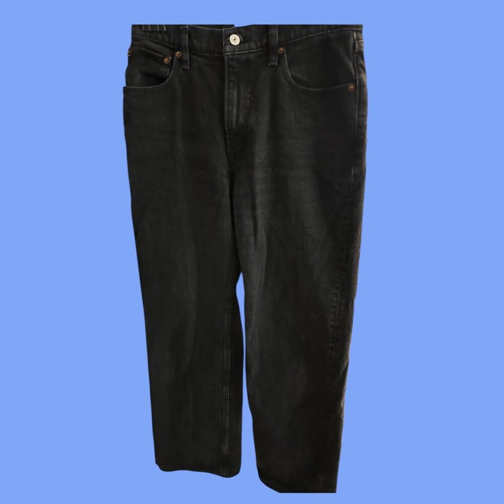 Abercrombie & Fitch 90s Relaxed Jean High Rise 28/6 R Black Wash